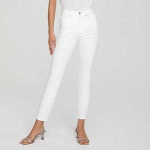 Good American white classic jeans